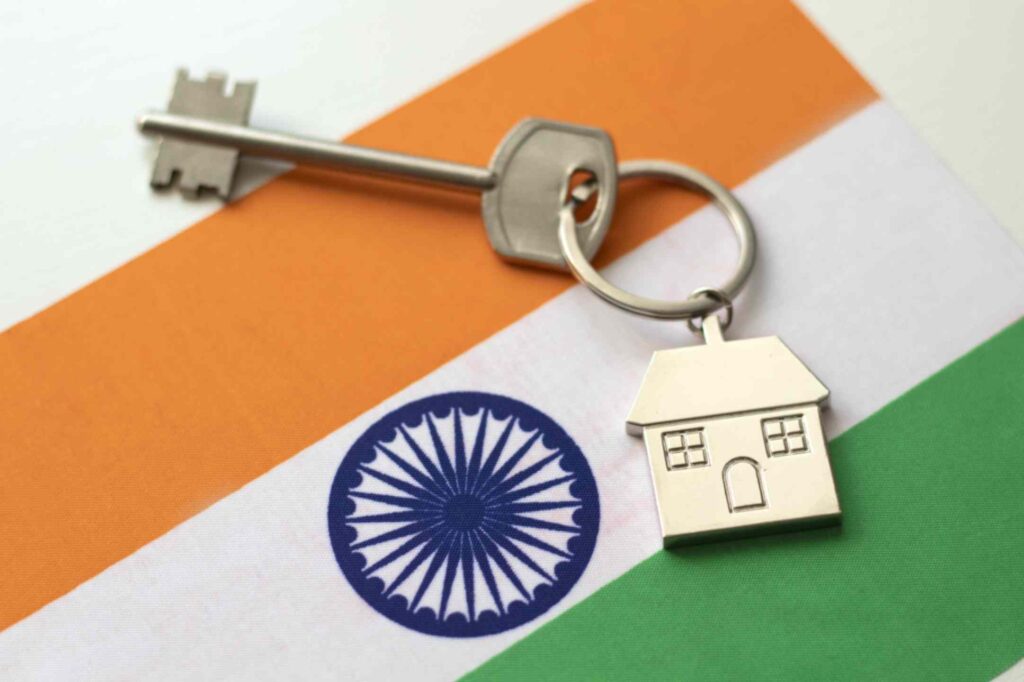 indian flag with home key